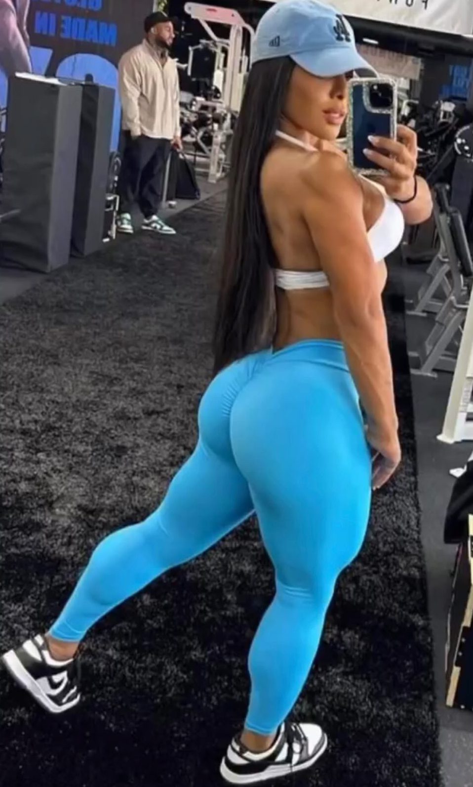 V Back Booty Leggings Turquoise